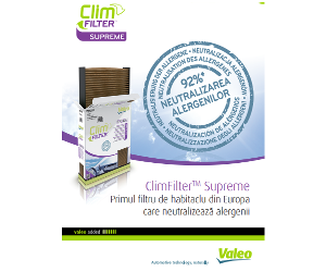 ClimFilterTM Supreme Primul filtru de habitaclu din Europa care neutralizează alergenii