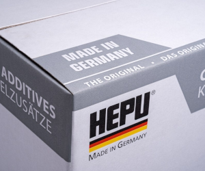 Ambalaje noi și sticle cu logo-ul în relief pentru aditivii de răcire HEPU