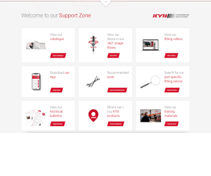 KYB extinde suportul online