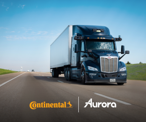 Continental și Aurora se asociază ca parteneri pentru a realiza sisteme de transport rutier autonom aplicabile pentru transportul comercial