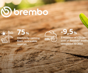Brembo realizează 75% energie regenerabilă la nivel global, emisiile de CO2 scad