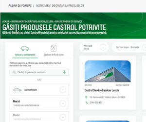 Noul instrument online Castrol ajută service-urile auto și clienții lor să găsească mai ușor uleiul potrivit